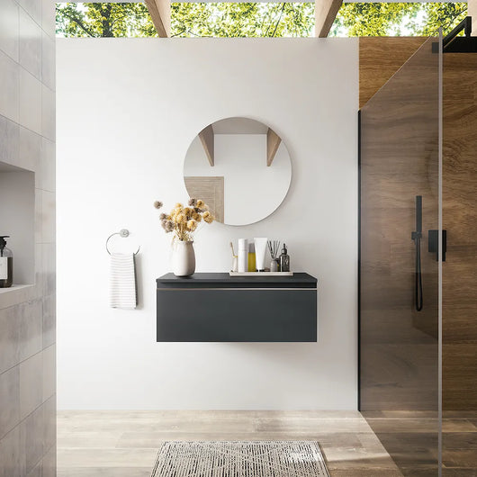 Cassettone sospeso 80 cm antracite | Darwin