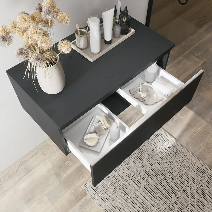 Cassettone sospeso 80 cm antracite | Darwin