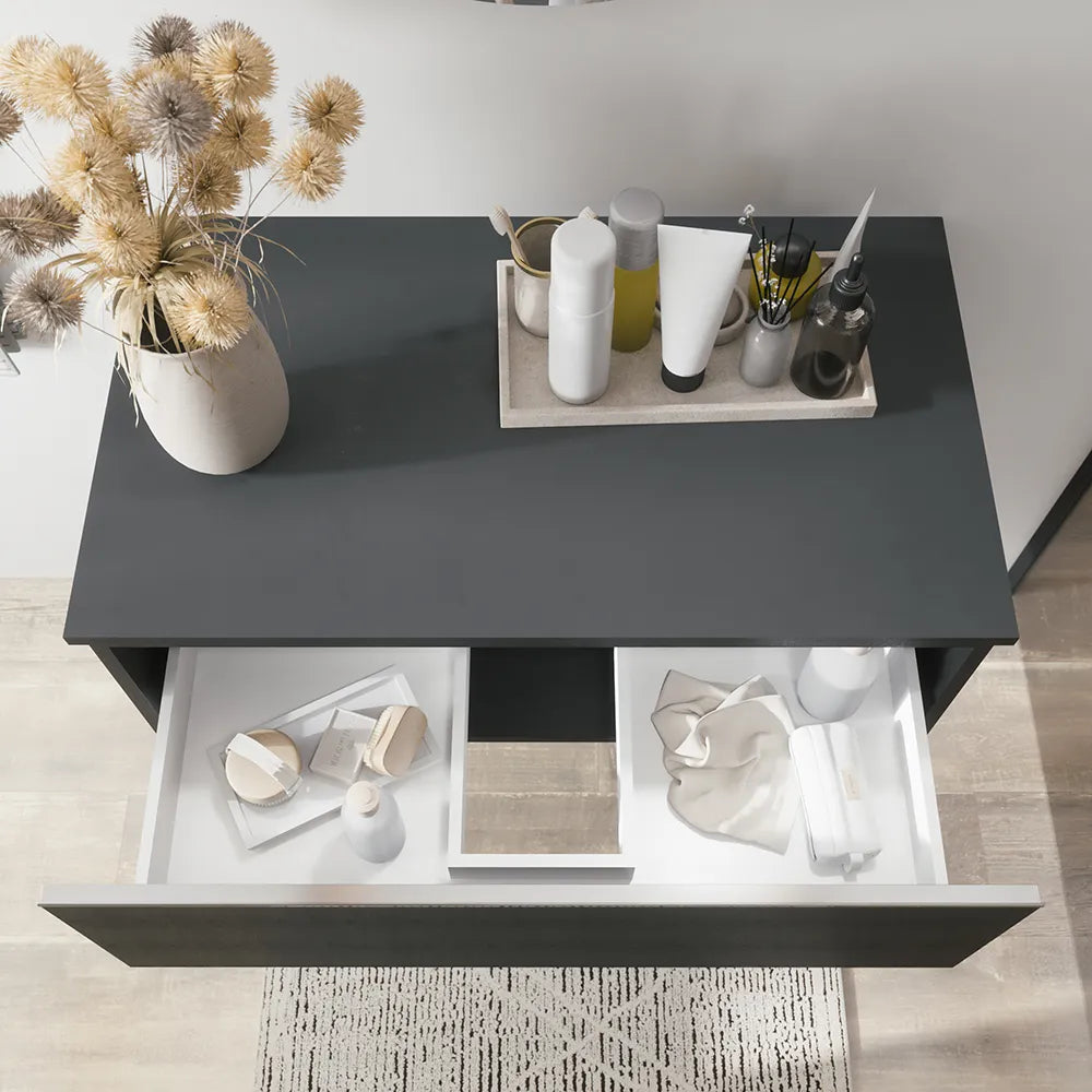 Cassettone sospeso 60 cm antracite | Darwin