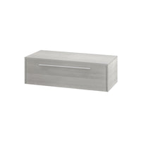 Mobile bagno sospeso 100cm rovere cenere un cassetto soft-close con top e specchio | Aoki
