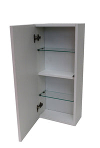 Mobile Bagno 70cm Sospeso Cassetto, Pensile, Vano a Giorno, Specchio E Lampada - Tabacco Chiaro