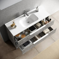 Composizione Mobile Bagno 100cm a Terra Con Tre Cassetti e Specchio - Sherwood