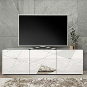 Mobile porta tv moderno Bianco lucido, ZLCMADPT
