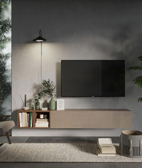 Parete Attrezzata Argilla e Mercure, Made in Italy ZLCINFNCOMPN49