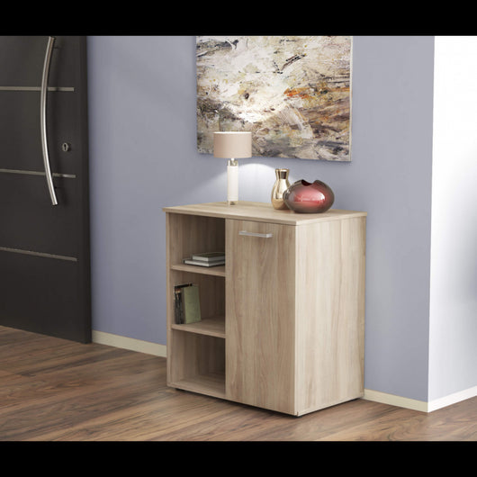 MOBILETTO 1 ANTA E 3 MENSOLE MARK OLMO CHIARO