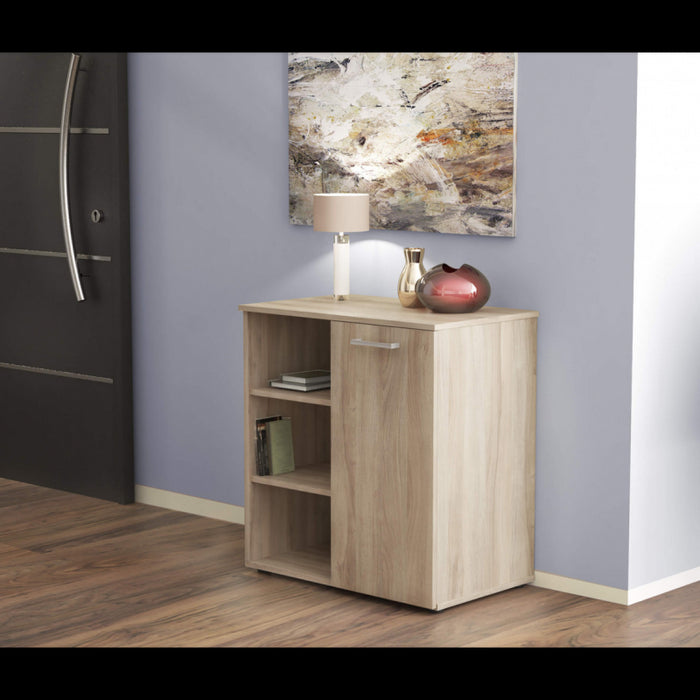 MOBILETTO 1 ANTA E 3 MENSOLE MARK OLMO CHIARO