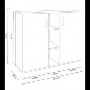 MOBILETTO 2 ANTA E 3 MENSOLE FRANK OLMO CHIARO