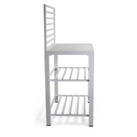 Mobiletto alluminio bianco cm 90x56h141