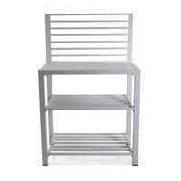 Mobiletto alluminio bianco cm 90x56h141