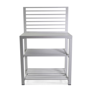 Mobiletto alluminio bianco cm 90x56h141