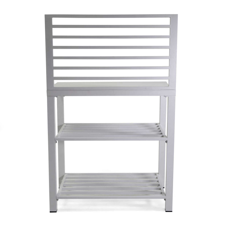 Mobiletto alluminio bianco cm 90x56h141