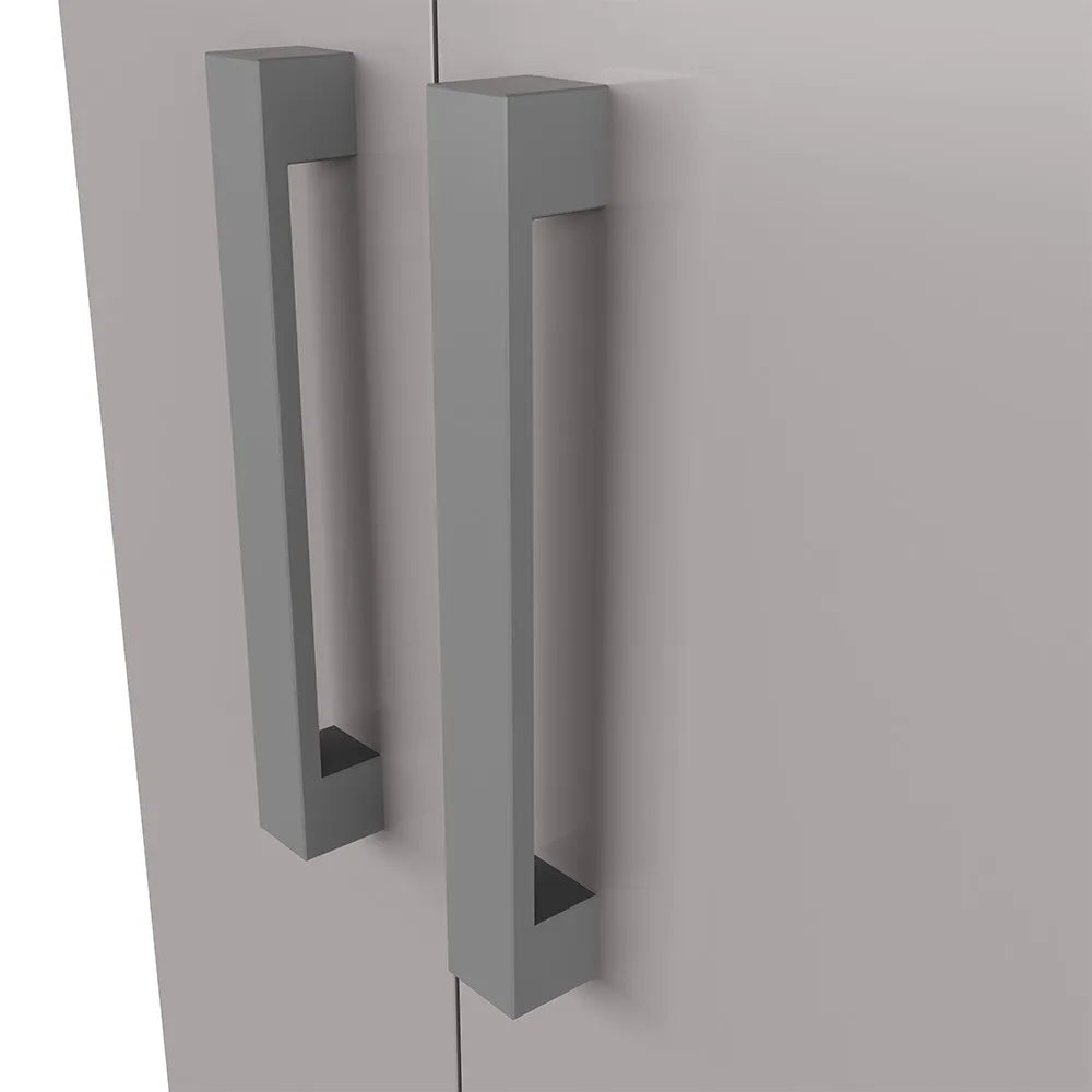 Mobiletto bagno da terra 40 cm salvaspazio grigio 2 ante Poket