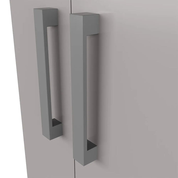 Mobiletto bagno da terra 40 cm salvaspazio grigio 2 ante Poket