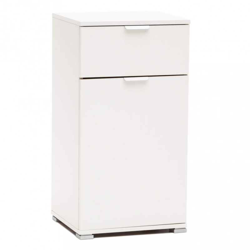 MOBILETTO CON 1 ANTA E 1 CASSETTO BIANCA