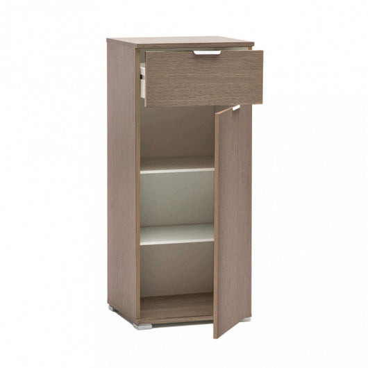 MOBILETTO CON 1 ANTA E 1 CASSETTO ROVERE GRIGIO