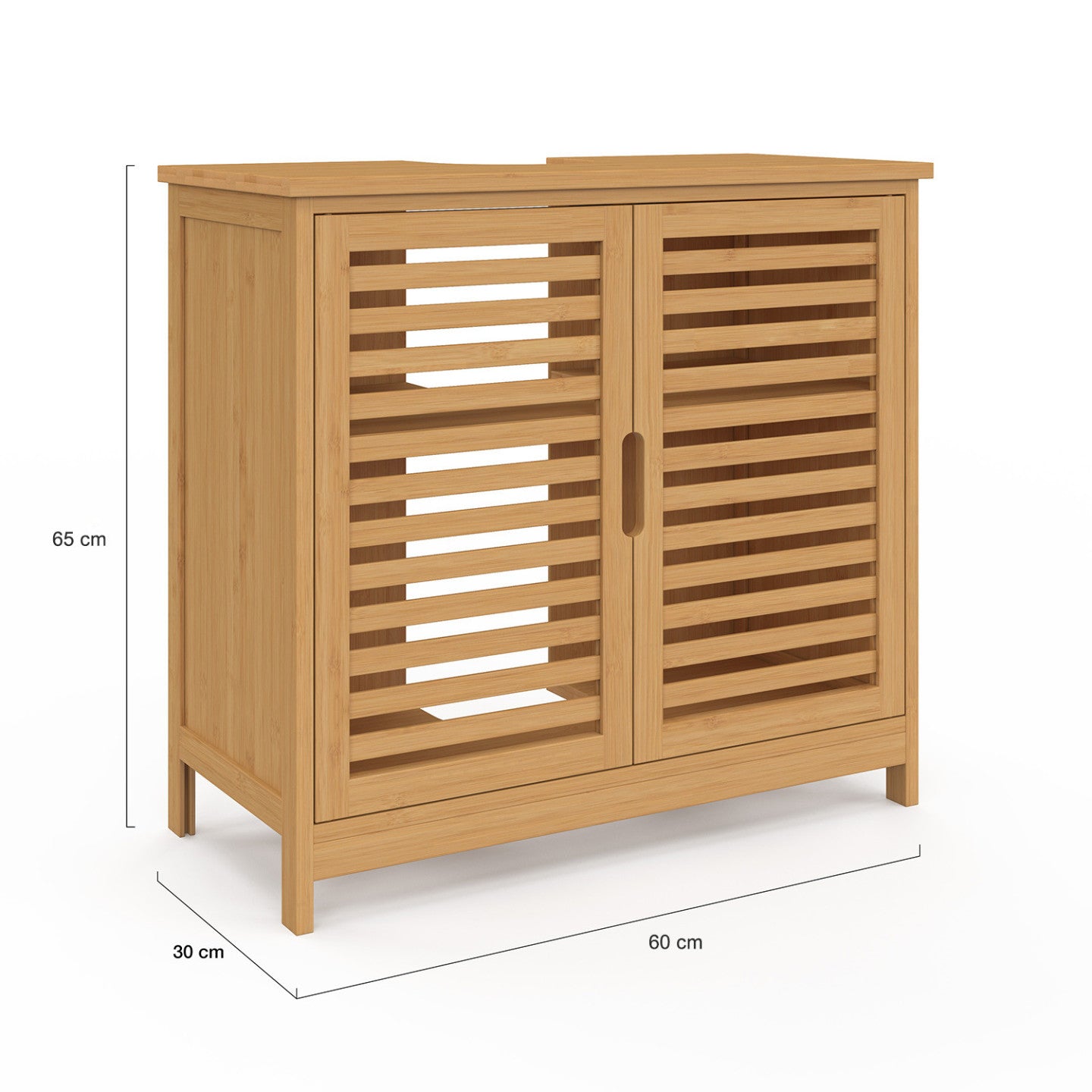 IDMarket - Mobiletto da bagno in bambù BEA