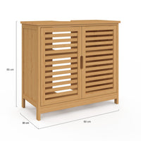 IDMarket - Mobiletto da bagno in bambù BEA