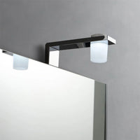 Mobiletto da bagno sospeso 55 cm rovere grigio con lavabo e specchio incluso