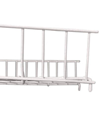 Mobiletto In Metallo Porta Oggetti 2 Ripiani Bianco Scaffale Bagno 32x36cm 52530         