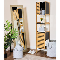 Mobiletto Linda 33x33x170cm In Bamboo Ed Mdf