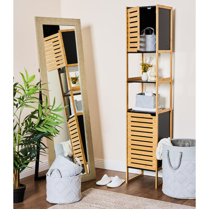 Mobiletto Linda 33x33x170cm In Bamboo Ed Mdf