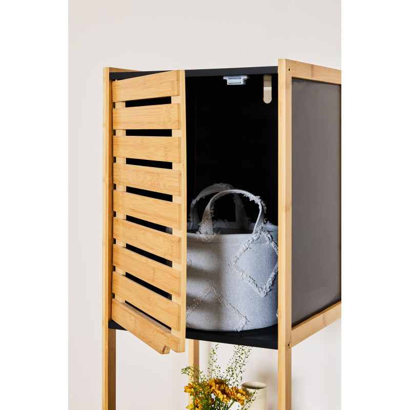 Mobiletto Linda 33x33x170cm In Bamboo Ed Mdf