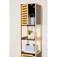 Mobiletto Linda 33x33x170cm In Bamboo Ed Mdf