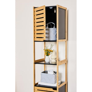 Mobiletto Linda 33x33x170cm In Bamboo Ed Mdf