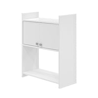 Mobiletto sopra lavatrice in pvc bianco in kit di montaggio