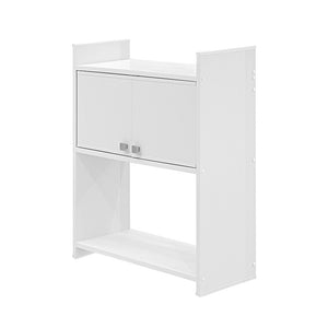 Mobiletto sopra lavatrice in pvc bianco in kit di montaggio