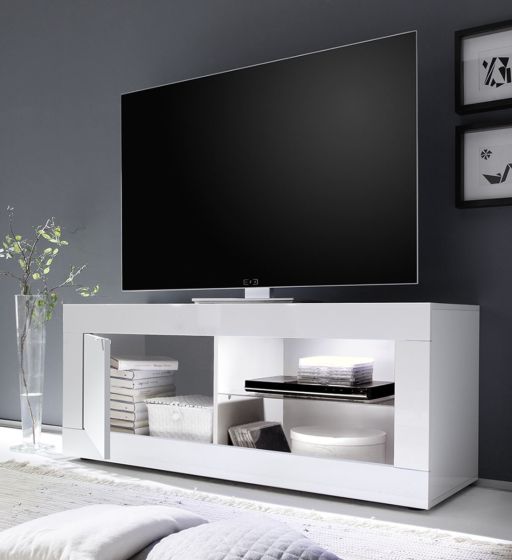 Mobile porta tv design moderno, porta tv Beta Nero e Pero  ZLCBSC-PTNP