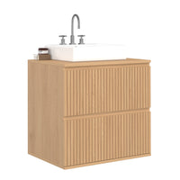 IDMarket - Mobiletto VICTOR a 2 cassetti sospesi con effetto doga