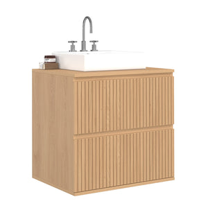 IDMarket - Mobiletto VICTOR a 2 cassetti sospesi con effetto doga