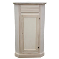 Angolare in legno classico 1 porta 1 cassetto grezzo l.54 x 54 h.130 (5010) - Mobili 2G