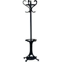 Appendi abiti shabby nero legno faggio  d.56 x h.197 - Mobili 2G