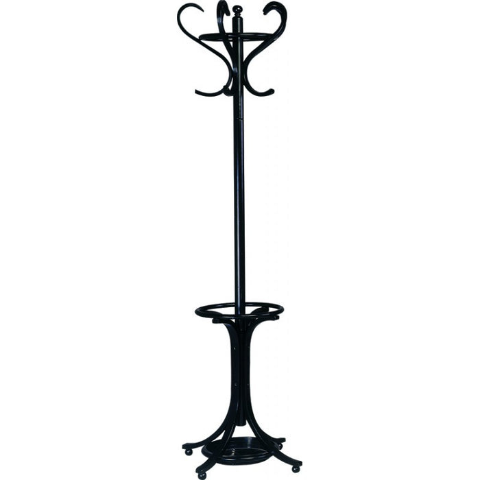 Appendi abiti shabby nero legno faggio  d.56 x h.197 - Mobili 2G