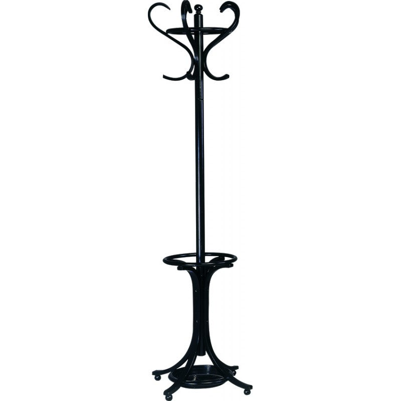 Appendi abiti shabby nero legno faggio  d.56 x h.197 - Mobili 2G