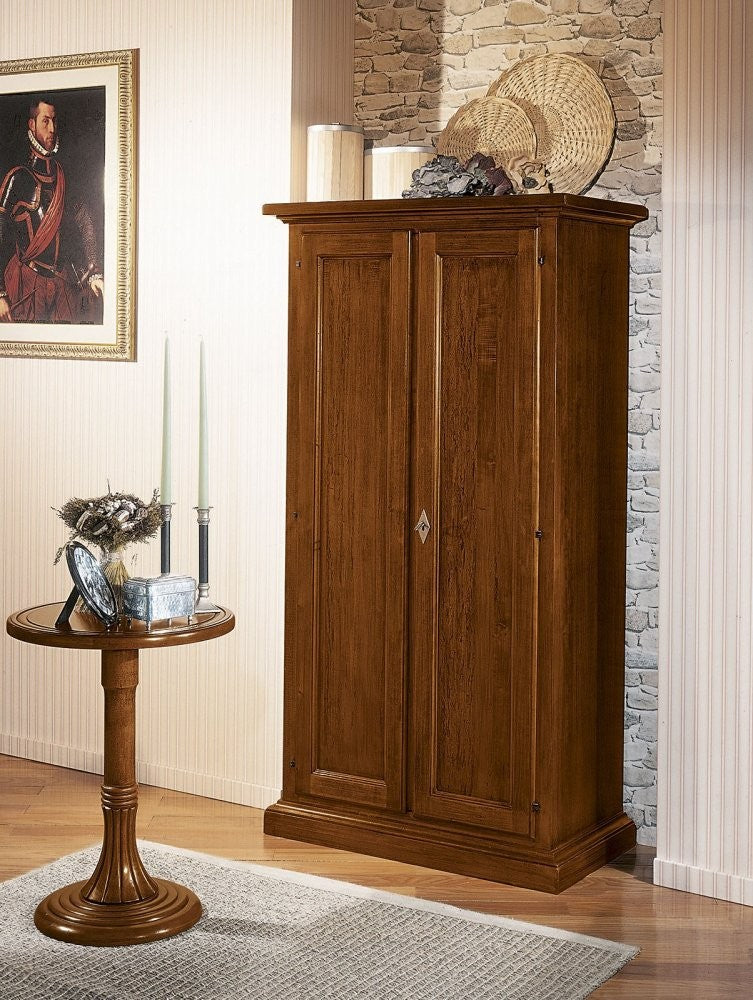 Armadietto dispensa 2 porte 3 ripiani in legno grezzo 86x45x161 (712) - Mobili 2G