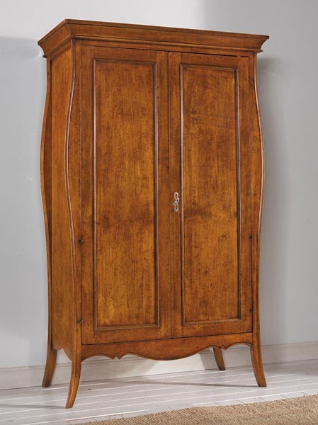 Armadio 2 ante classico legno finitura noce bassano 127x64x212 (487) - Mobili 2G