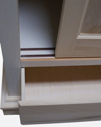 armadio 2 ante scorrevoli legno grezzo 122x59x200 (296) - Mobili 2G