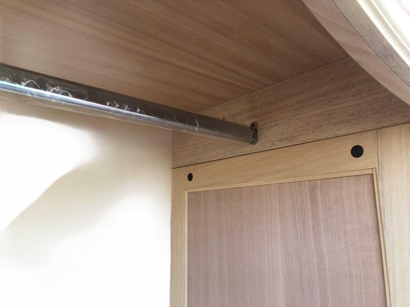 Armadio 2 porte classico barocco legno grezzo 114x63x214 - Mobili 2G