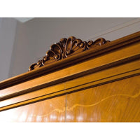 Armadio 2 porte classico in legno finitura bassano l.132 p.59 h.202 - Mobili 2G