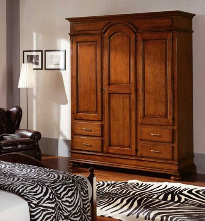 Armadio 3 porte 4 cassetti in legno smontabile misure l.184 p.60 h.223 (250) - Mobili 2G