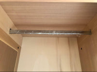 Armadio 3 porte classico barocco legno grezzo 193x73x230 - Mobili 2G