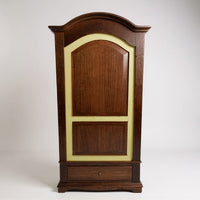 Armadio arte povera 1 porta legno noce foglia oro 96x56x196h - Mobili 2G