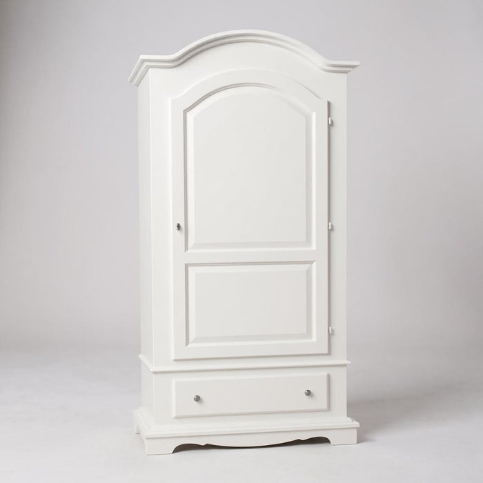 Armadio arte povera 1 porta legno shabby bianco 96x56x196h (1512) - Mobili 2G