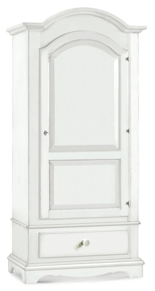 Armadio arte povera 1 porta legno shabby bianco 96x56x196h (1512) - Mobili 2G