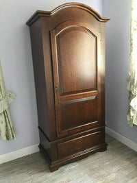 Armadio arte povera 1 porta legno tinta noce 96x56x196h (512) - Mobili 2G