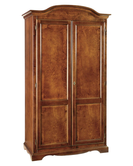 Armadio arte povera 2 ante in legno tinta noce 107x55x197 (275) - Mobili 2G