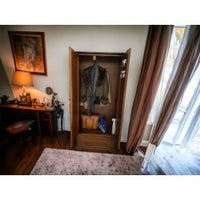 Armadio arte povera 2 ante legno tinta noce 87x40x192 - Mobili 2G